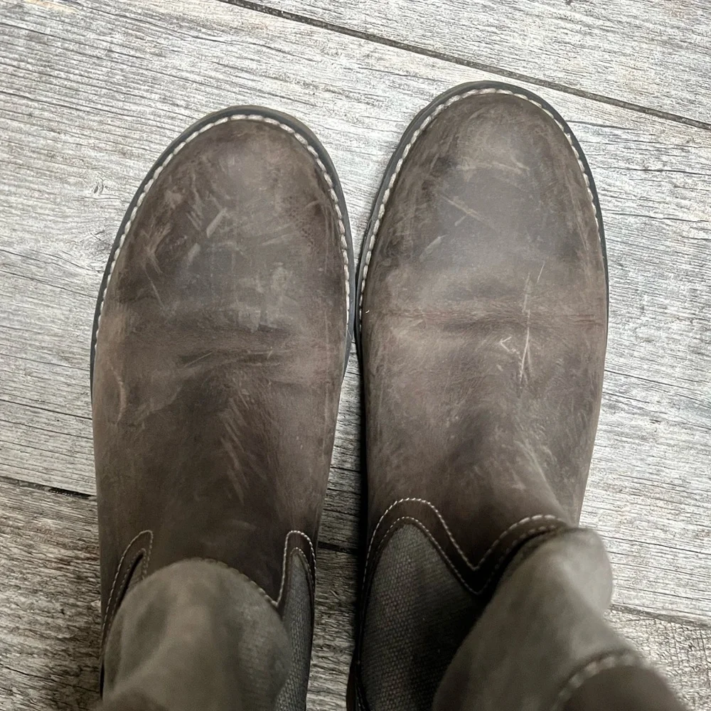 Timberland | canvas and leather boots - Picture 7 of 9